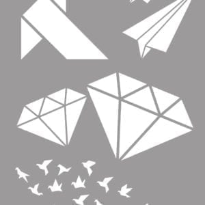 Stencil st-22 origami