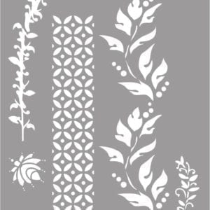 Stencil st-27 ornaments