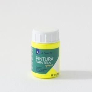 Pintura tela opaca tof-01 amarillo fluorescente