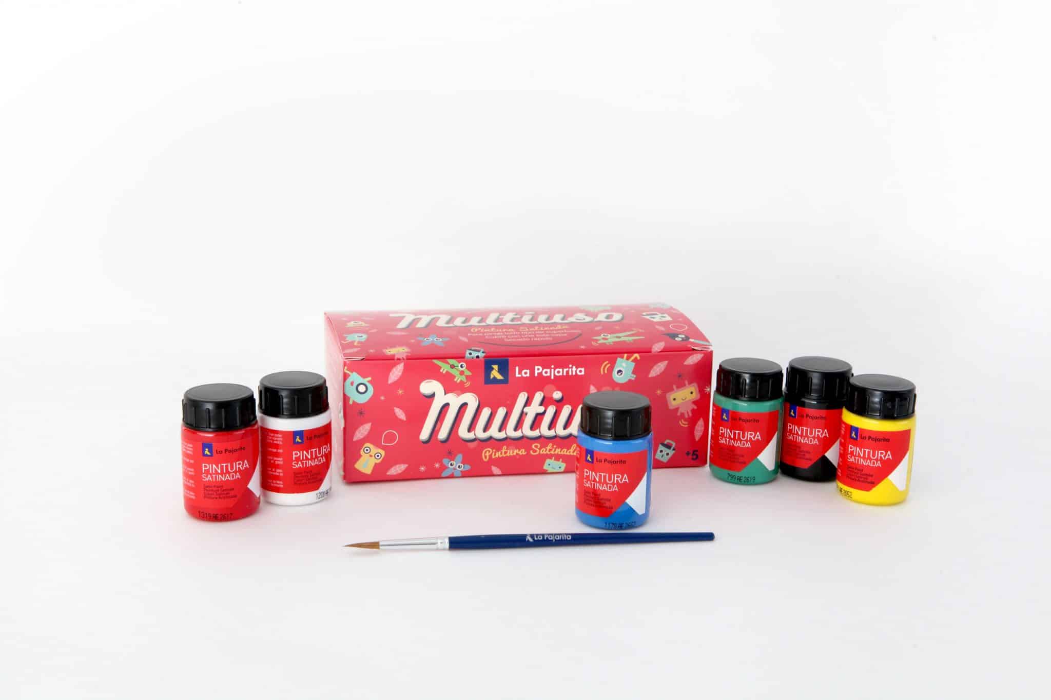 🎨 🖌 LA PAJARITA PINTURA PLÁSTICA SATINADA 75 ML COLOR