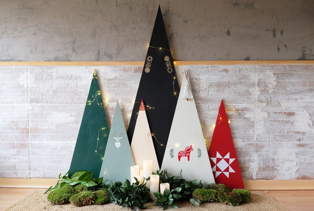 apúntate a hacer un árbol de Navidad alternativo, original y diferente estas fiestas