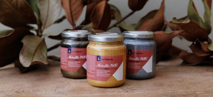 La peinture Metallic Paint de La Pajarita vous permet de décorer votre maison avec des reflets et des détails métalliques pour obtenir un style industriel tendance